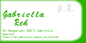 gabriella reh business card